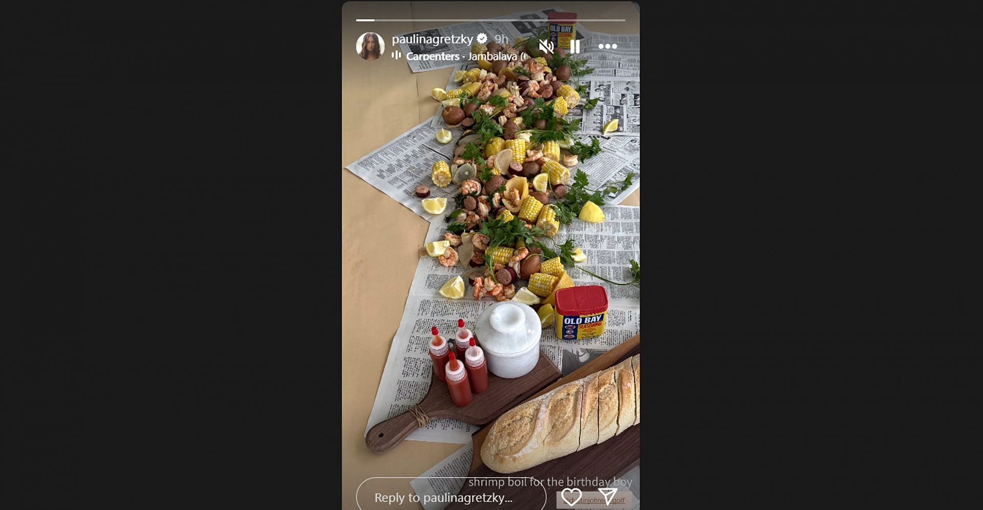 Dustin Johnson’s wife prepares a special dish for the ‘birthday boy’ as he turns 41/@paulinagretzky